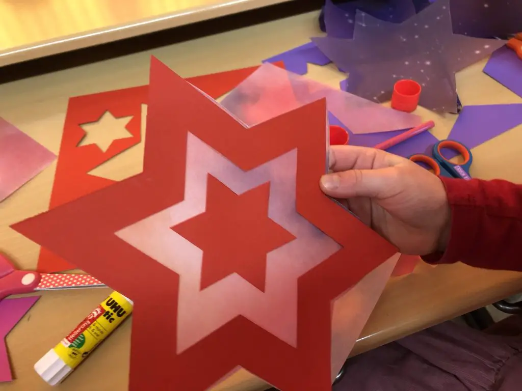 Layered Paper Star Craft — Christmas Crafts for Kids