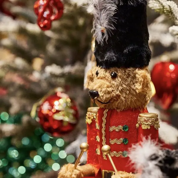 Nutcracker, Rocking Horse, and Gifts by Christmas Tree Nutcracker, Rocking Horse, and Gifts by Christmas Tree — Nutcracker Christmas Tree