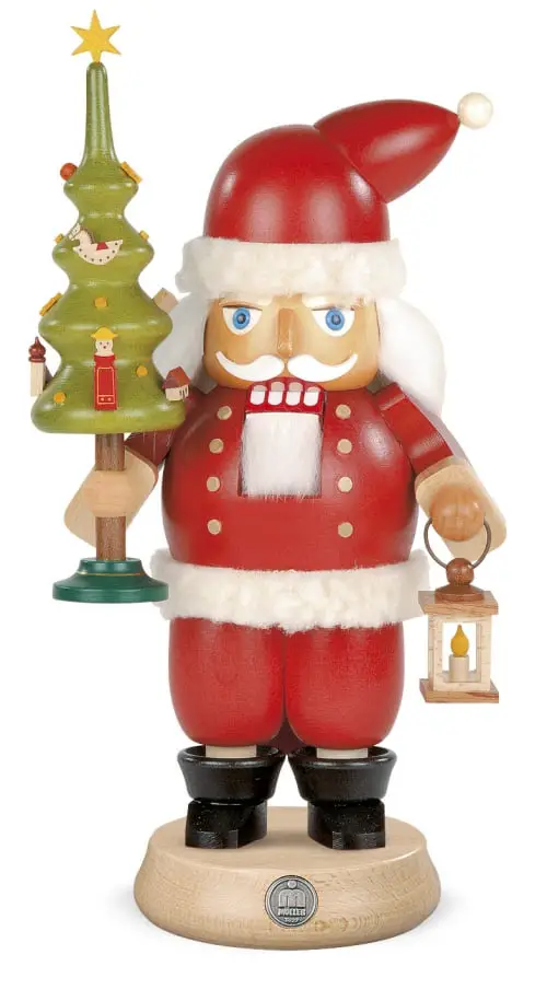 Nutcracker Santa with Miniature Tree and Lantern Nutcracker Santa with Miniature Tree and Lantern — Nutcracker Christmas Tree