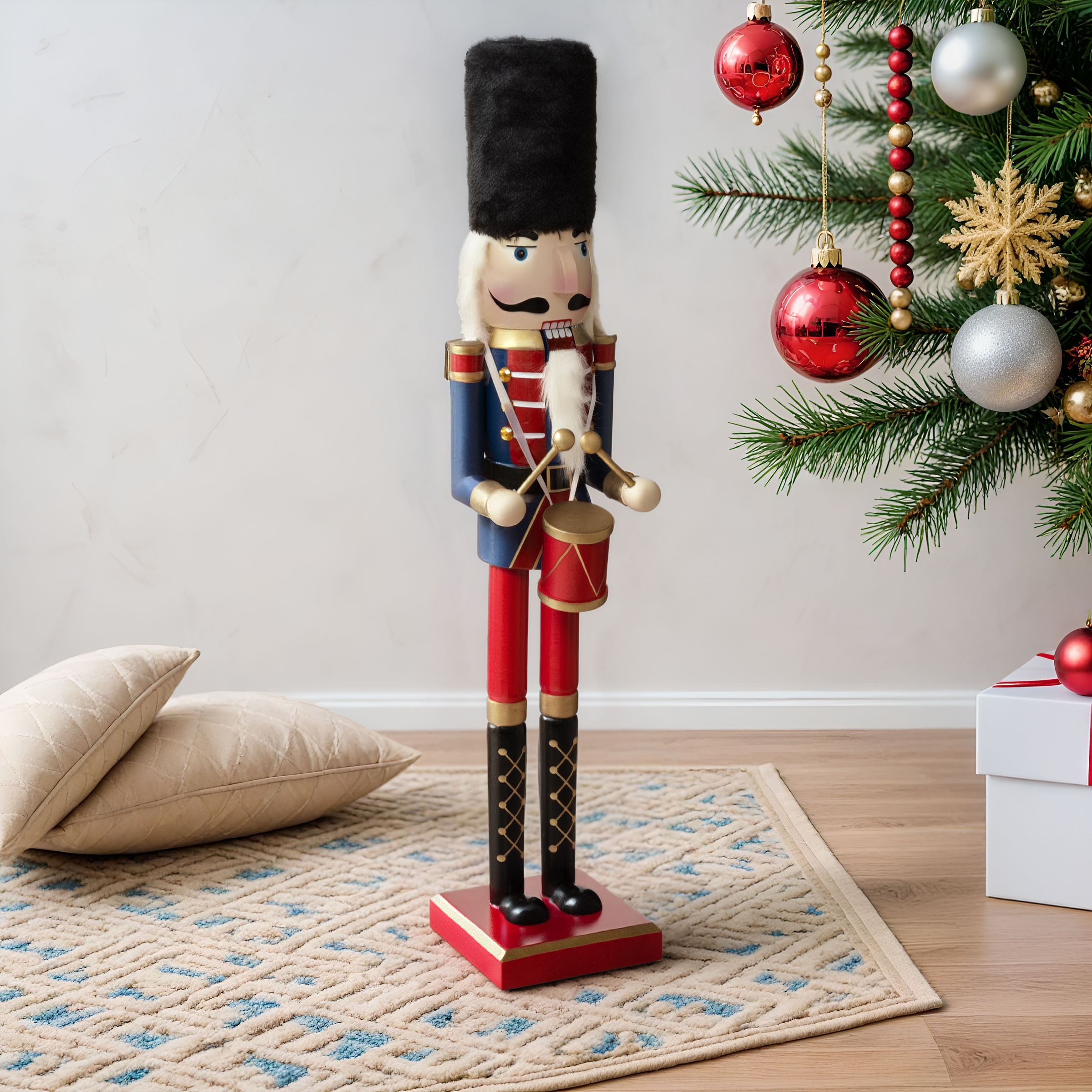 Large Nutcracker Drummer Adds Flair to Living Room Large Nutcracker Drummer Adds Flair to Living Room — Nutcracker Christmas Tree