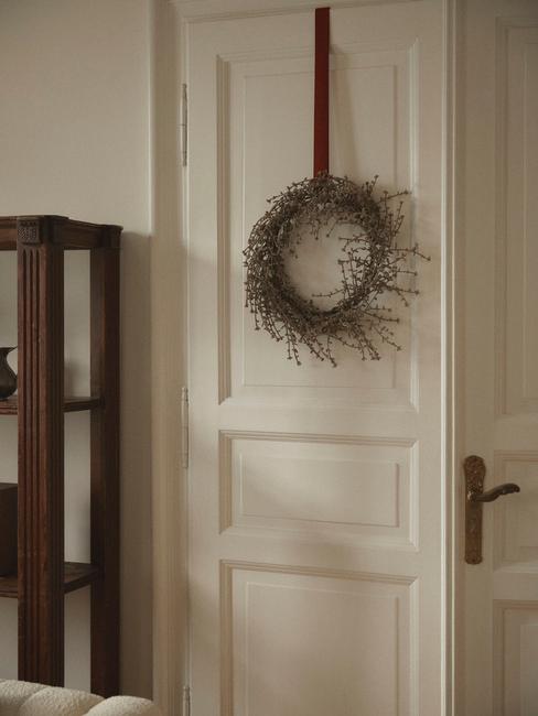 Corner Vignette Visual Idea — Christmas Entryway Decor