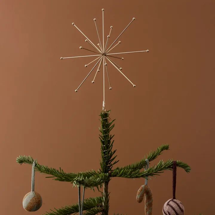 Modern Gold Starburst Topper for a Minimalist Tree Modern Gold Starburst Topper for a Minimalist Tree — Christmas Tree Topper