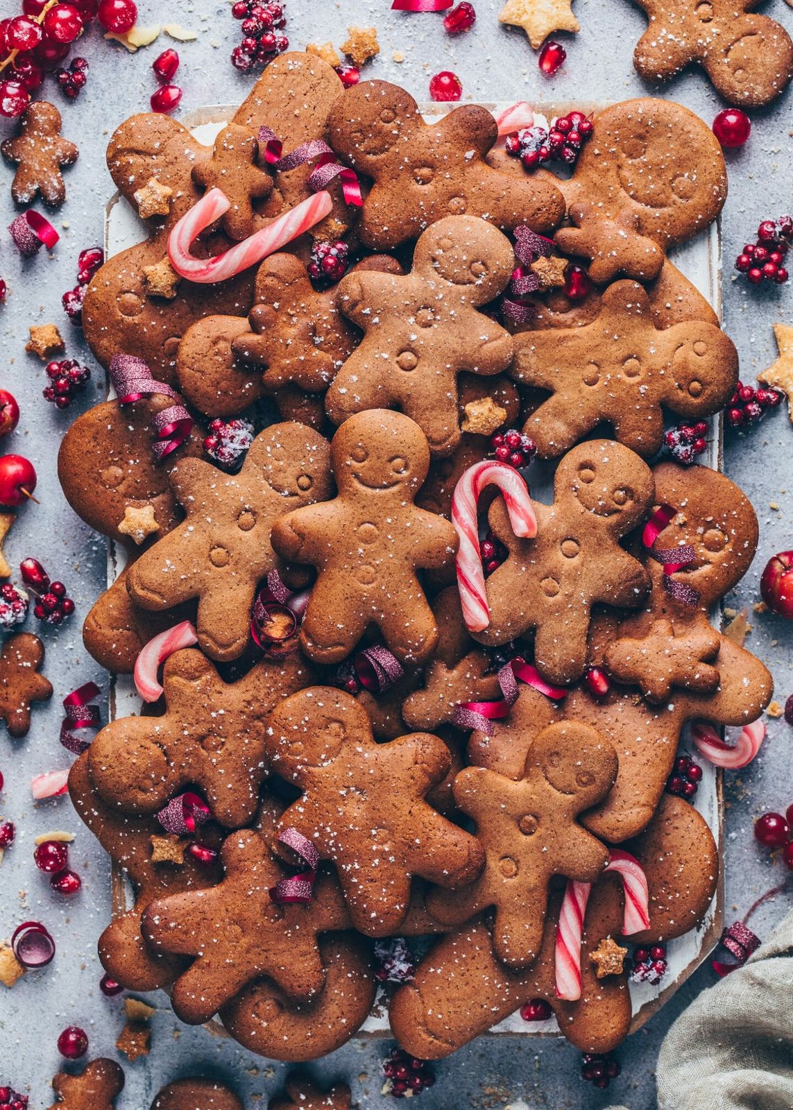Abundant Pile of Homemade Gingerbread Cookies Abundant Pile of Homemade Gingerbread Cookies — Gingerbread Christmas Decor