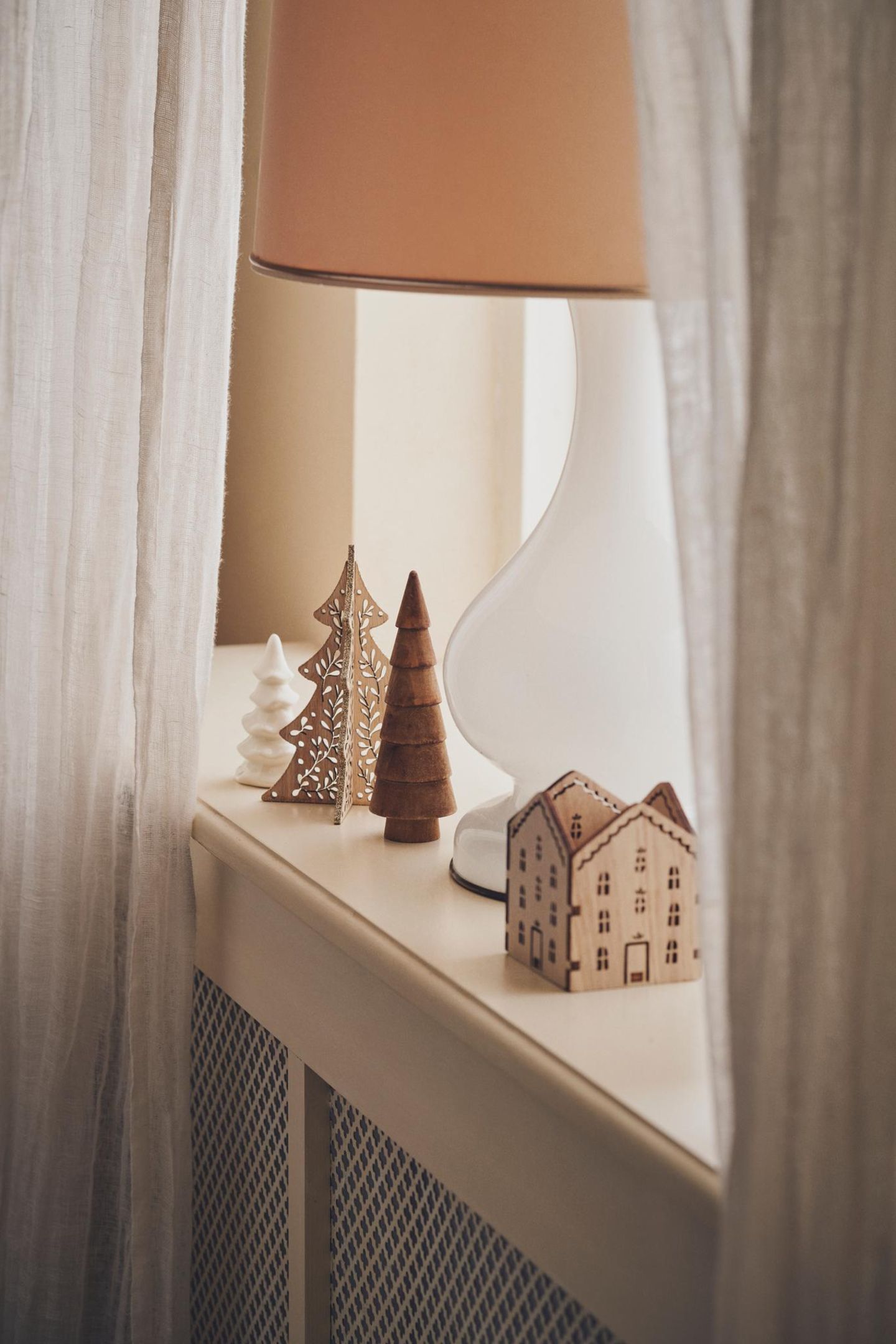 Scandi Minimalist Village on a Shelf — Christmas Village Display