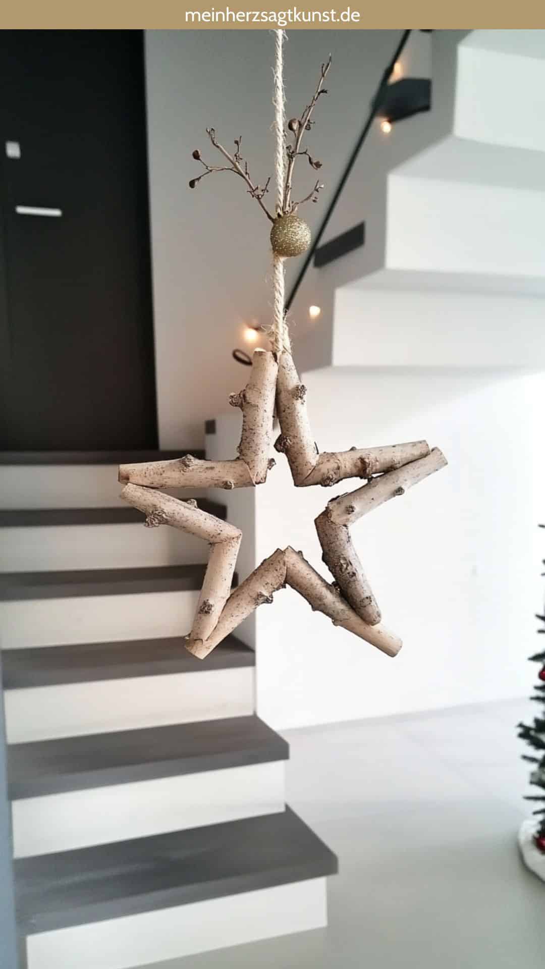 Handmade Rustic Star Ornament from Natural Branches — DIY Christmas Ornaments