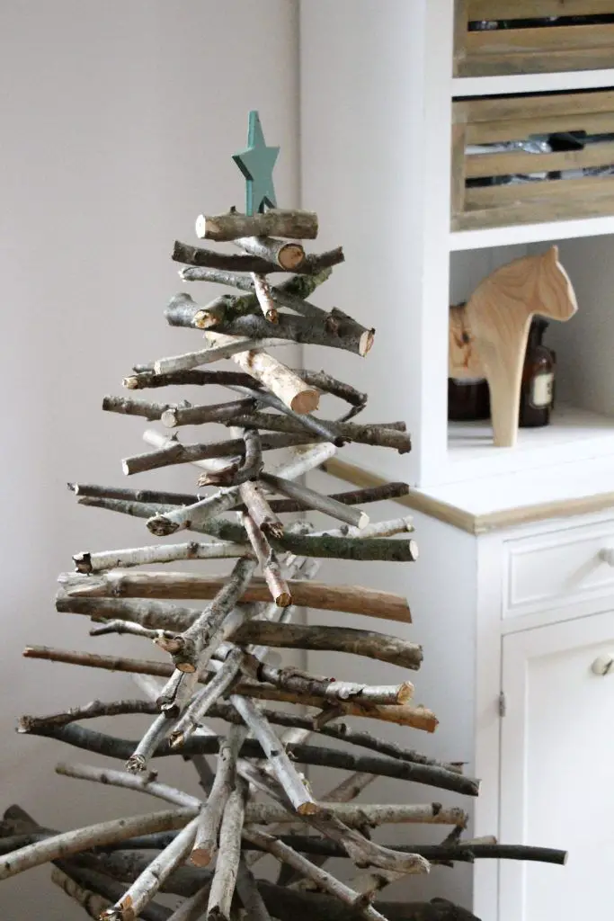 Handmade Twig Christmas Tree with Natural Details Handmade Twig Christmas Tree with Natural Details — Scandinavian Christmas Tree