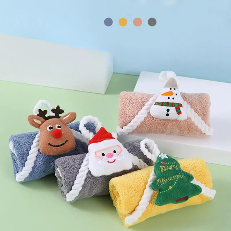 Whimsical Collection of Character-Themed Christmas Towels — Christmas Bathroom Decor