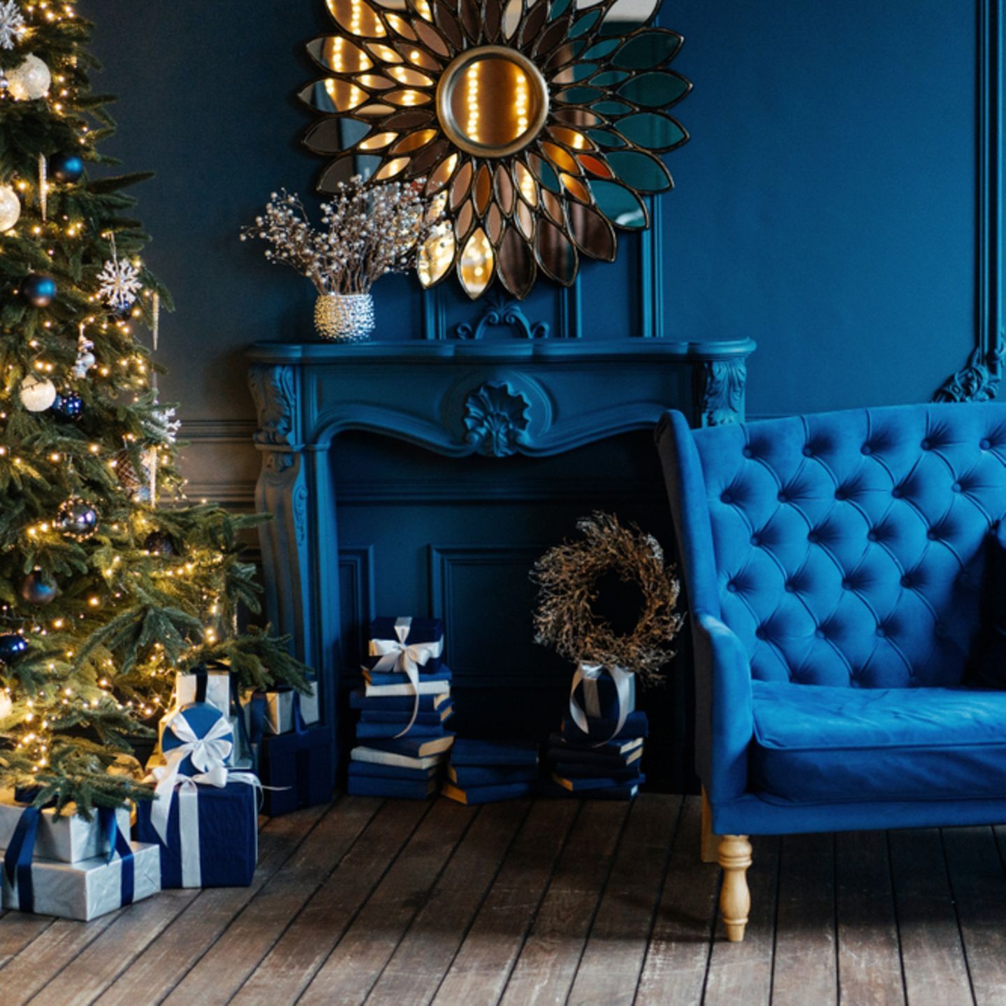 Bold Living Room Palette Bold Living Room Palette — Christmas Mantel Decor