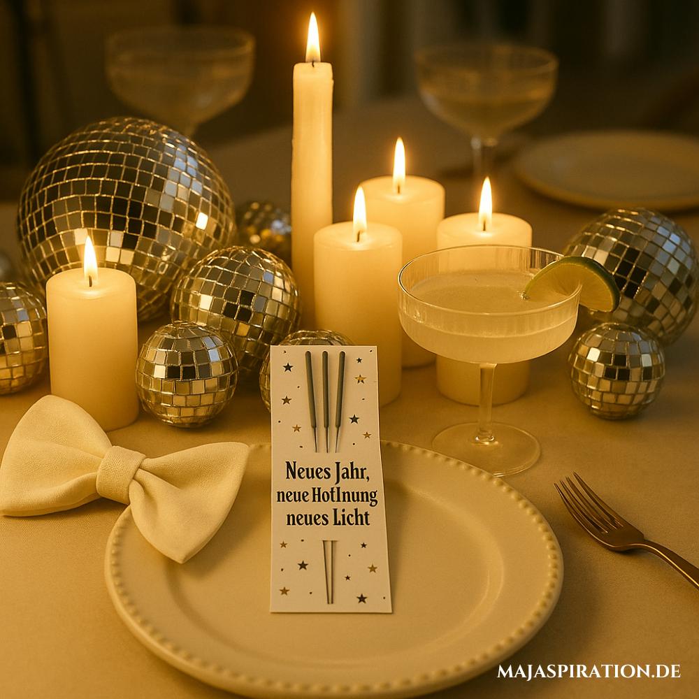 24 Silvester Deko Ideen: von Tisch & Buffet über stilvolle Themes für die Party Zuhause! - Majaspiration