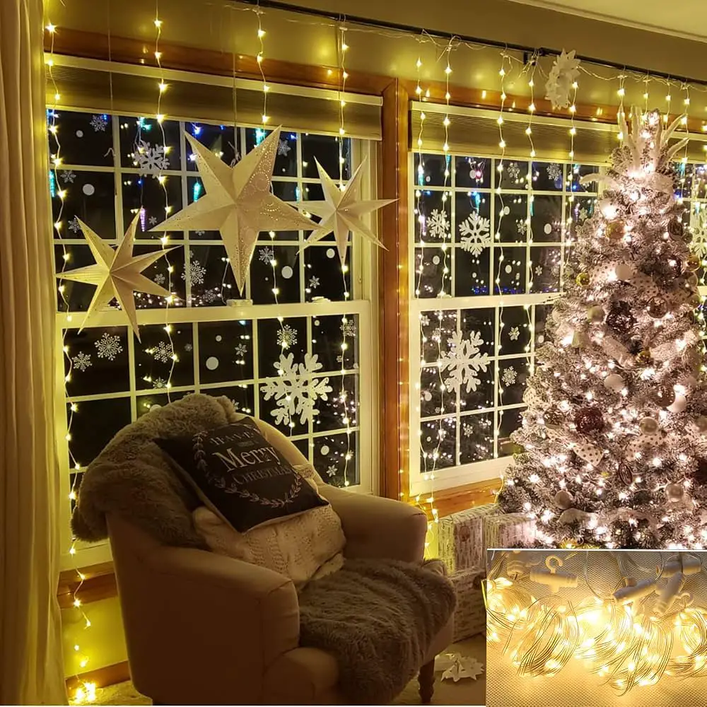 Window Wall of Lights — Christmas Fairy Lights Wall