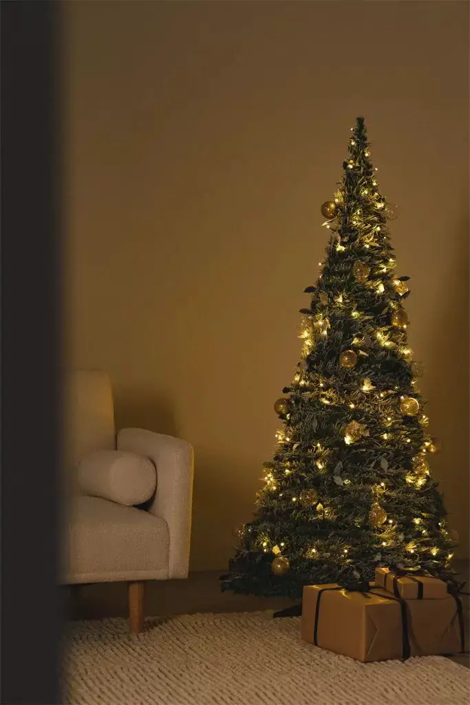 Cozy Corner with a Decorated Christmas Tree and Gifts Cozy Corner with a Decorated Christmas Tree and Gifts — Christmas Light Display Ideas