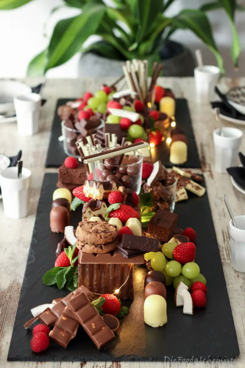 Slate Platter Delight: A Variety of Christmas Treats — Christmas Dessert Table