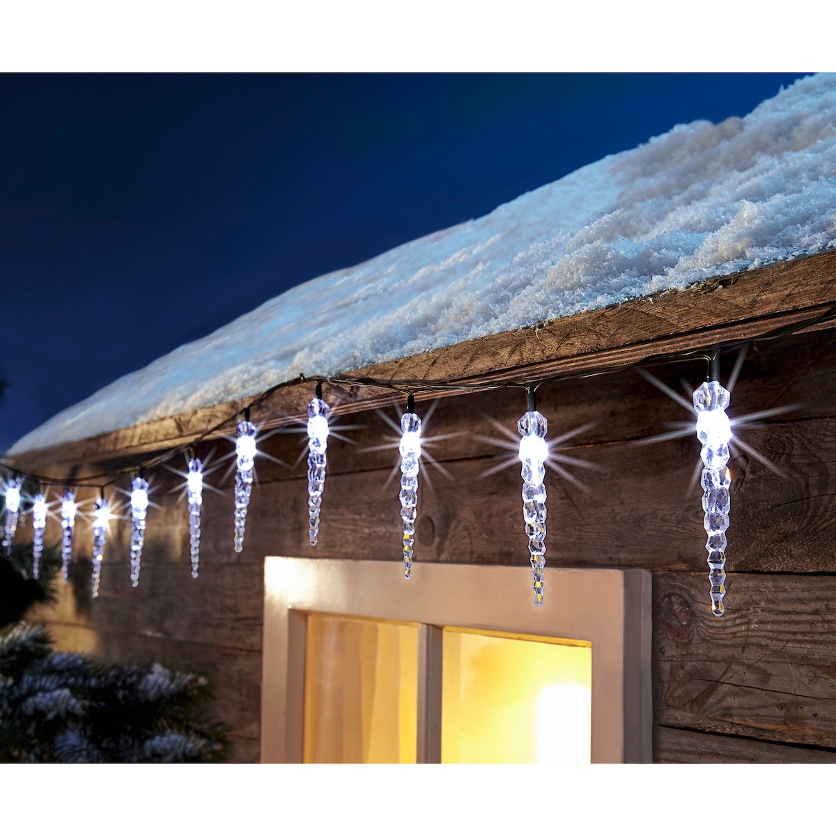 TRI - LED-Solar-Lichterkette "Eiszapfen"