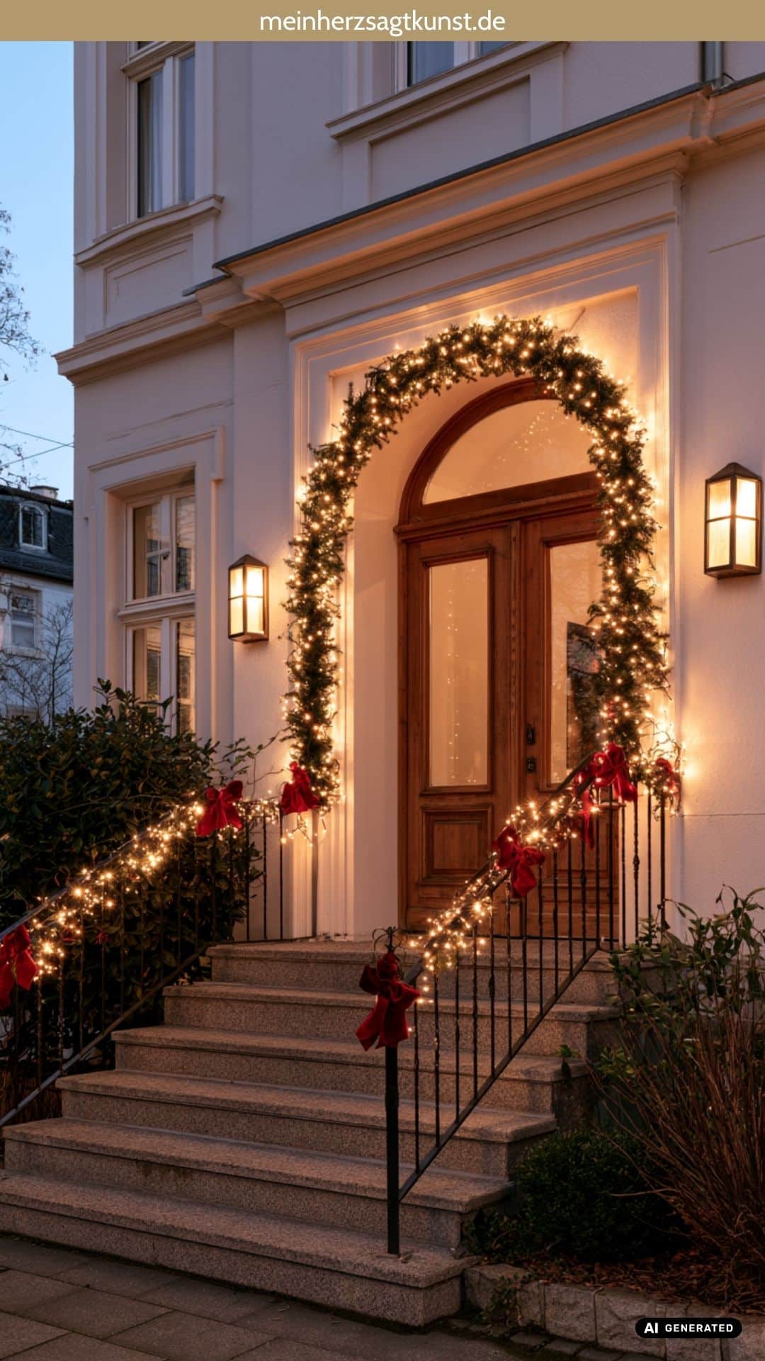 Front Porch Visual Idea — Christmas Porch Decor