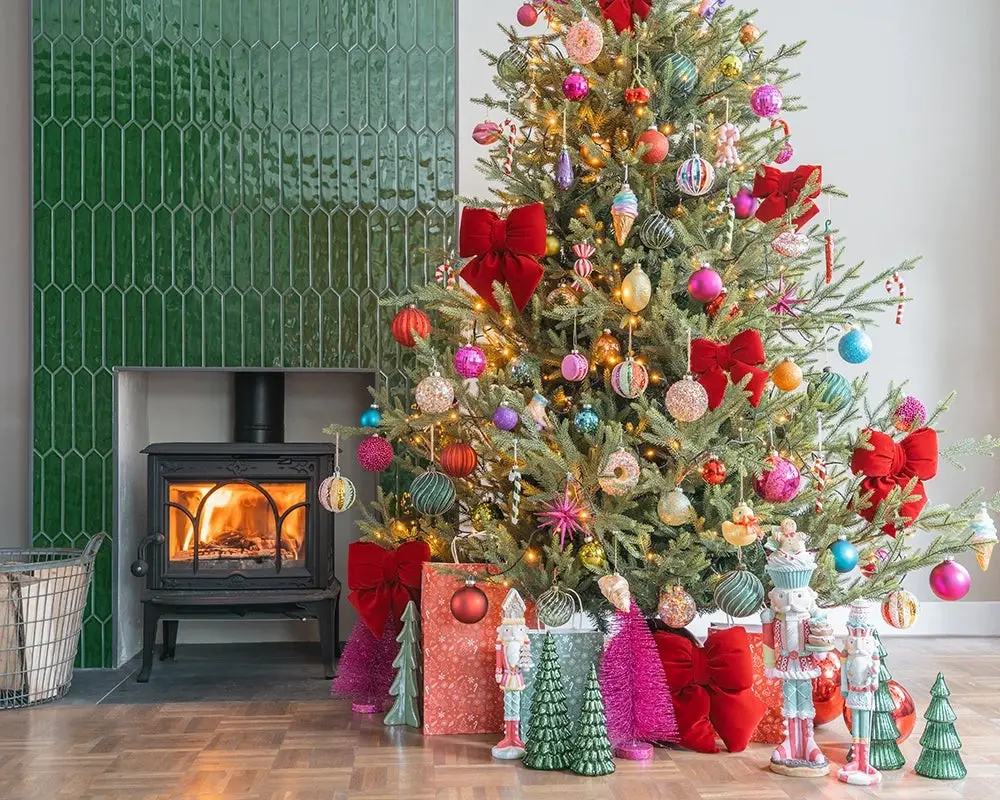 Playful Tree with Colorful Ornaments and Nutcrackers — Christmas Tree Trends