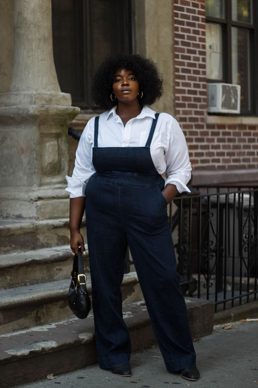 Classic Denim Overalls with Wide-Leg Fit Classic Denim Overalls with Wide-Leg Fit — Plus Size Outfits 2027