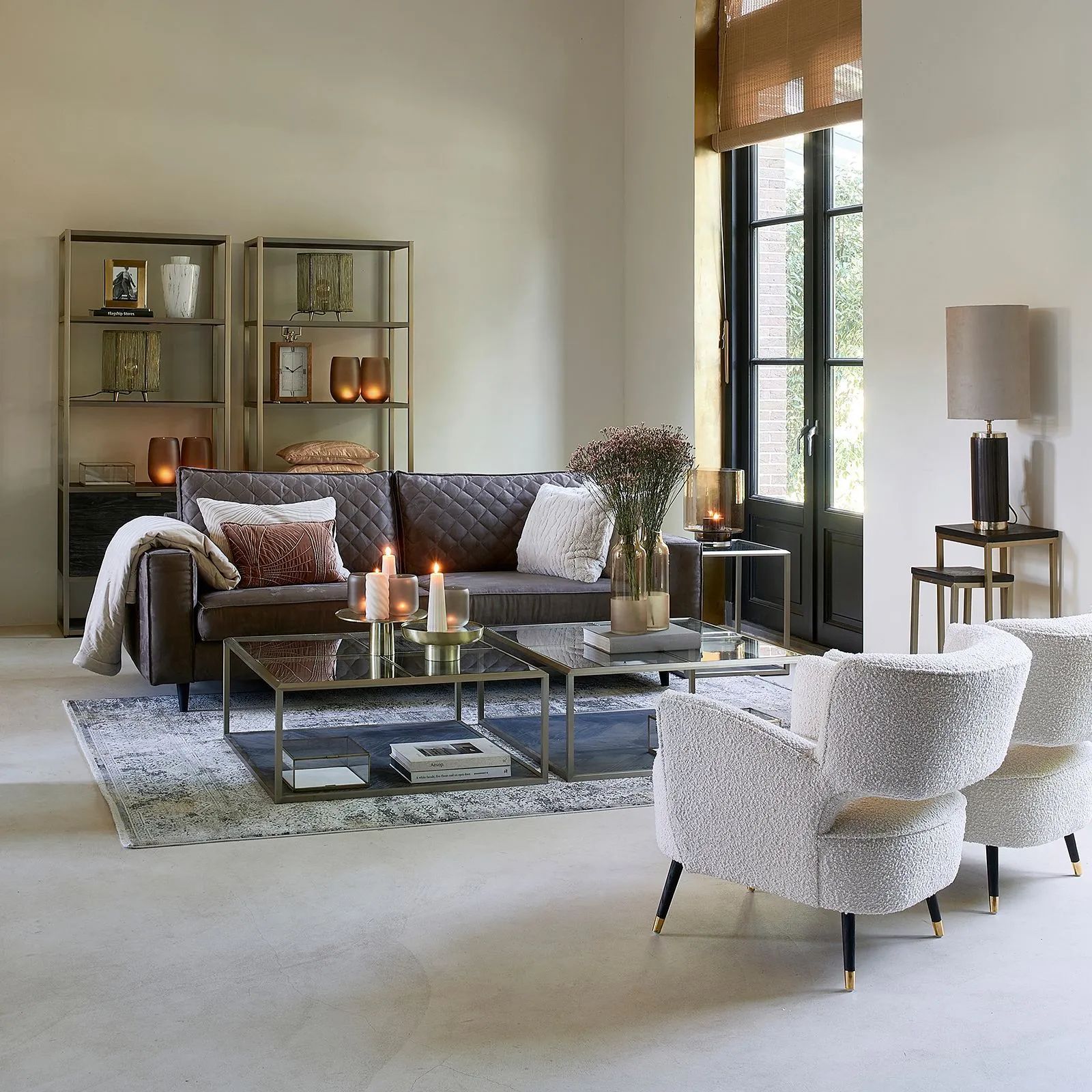 Modern Hygge Living Room with Contrasting Textures Modern Hygge Living Room with Contrasting Textures — Hygge Home Decor