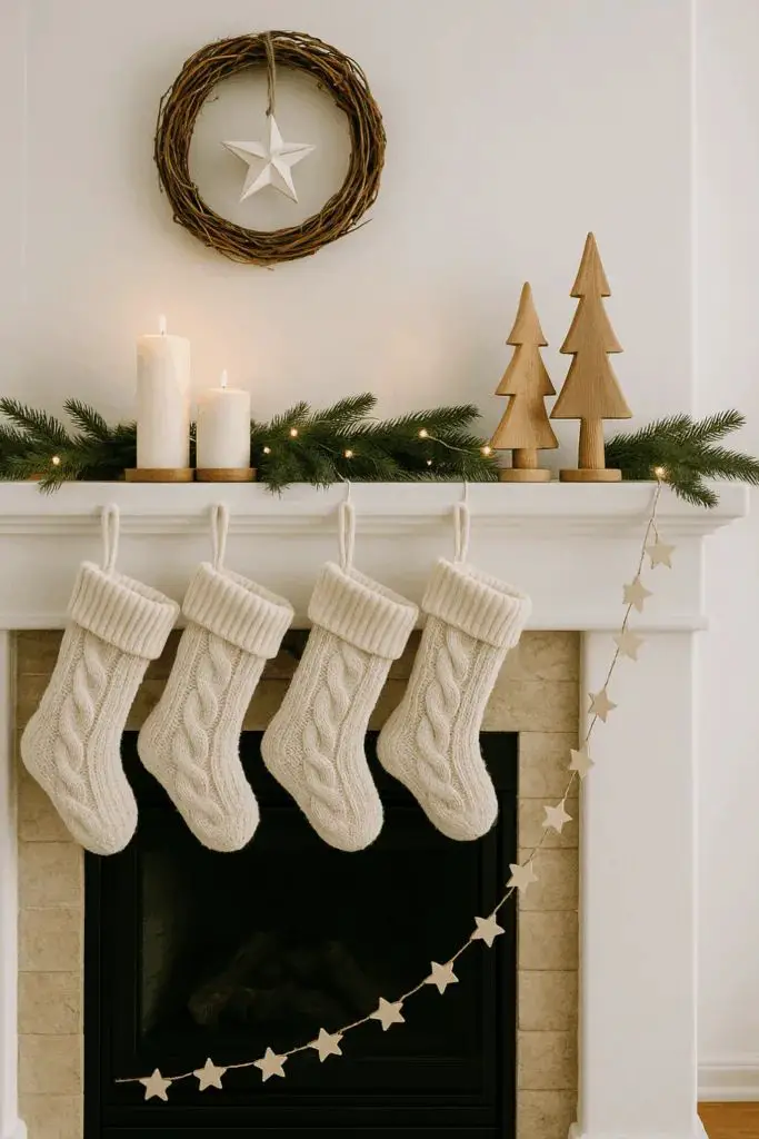 Scandinavian Christmas Mantel Materials Scandinavian Christmas Mantel Materials — Christmas Mantel Decor