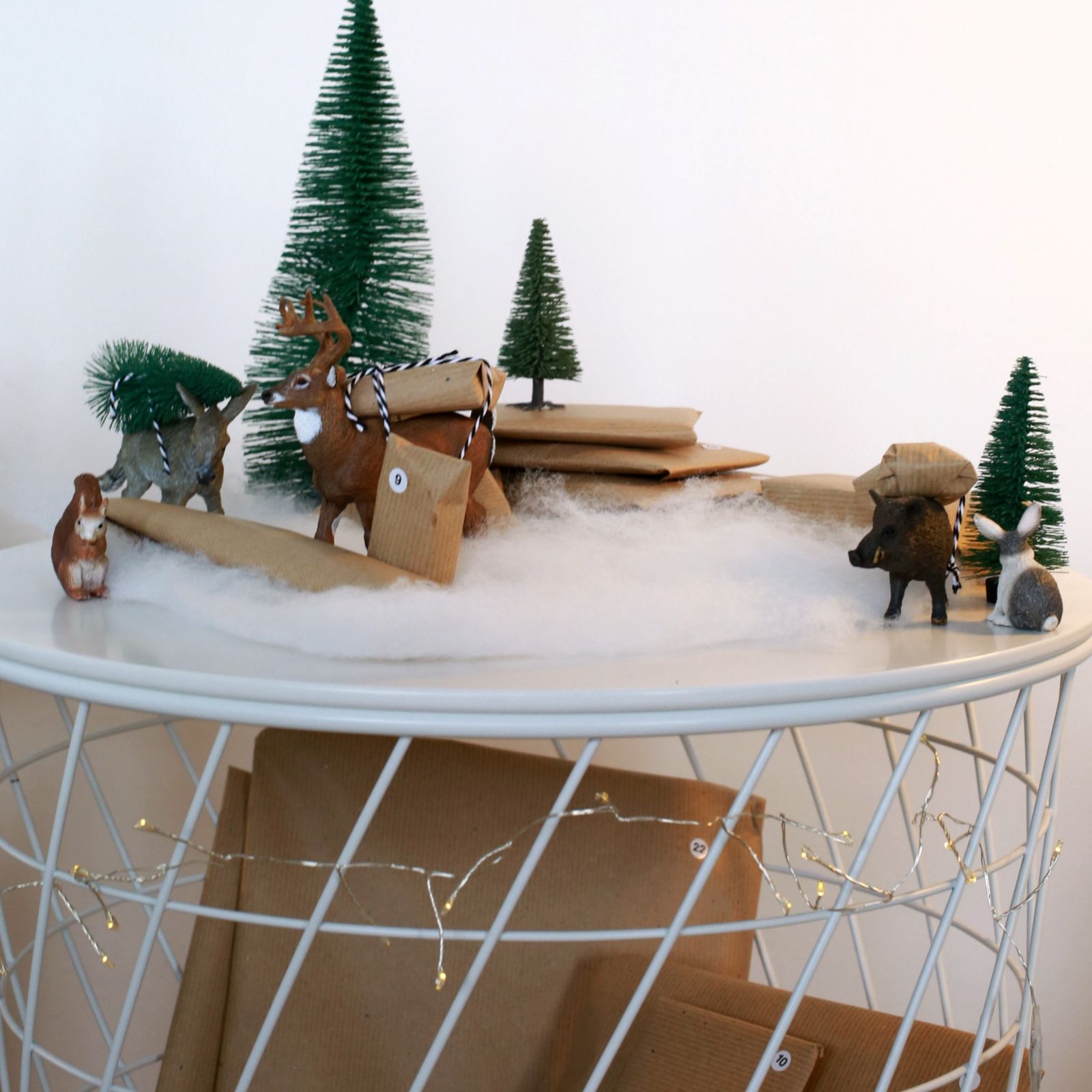 Advent Calendar Display with Miniature Winter Forest Advent Calendar Display with Miniature Winter Forest — Winter Wonderland Christmas Tree