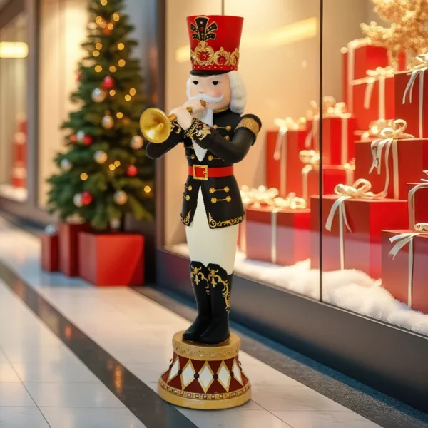 Oversized Nutcracker Trumpeter in Mall Display Oversized Nutcracker Trumpeter in Mall Display — Nutcracker Christmas Tree
