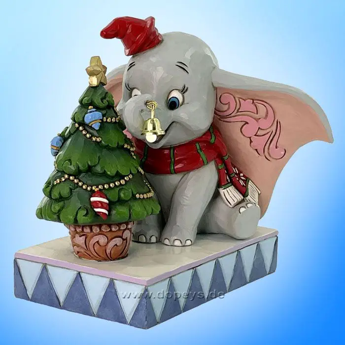 Dumbo Figurine with Tiny Tree — Disney Christmas Tree