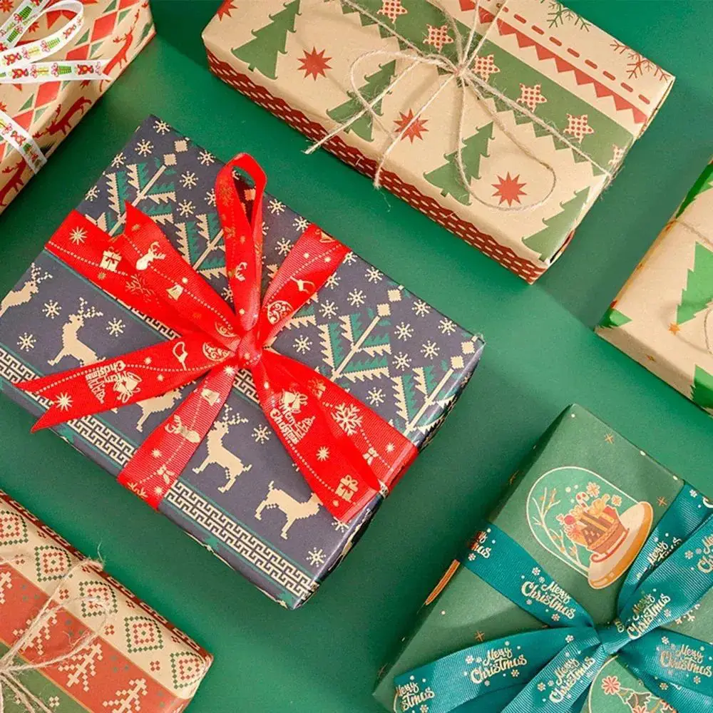 Diverse Patterns and Ribbons for Gifts — Christmas Gift Wrapping