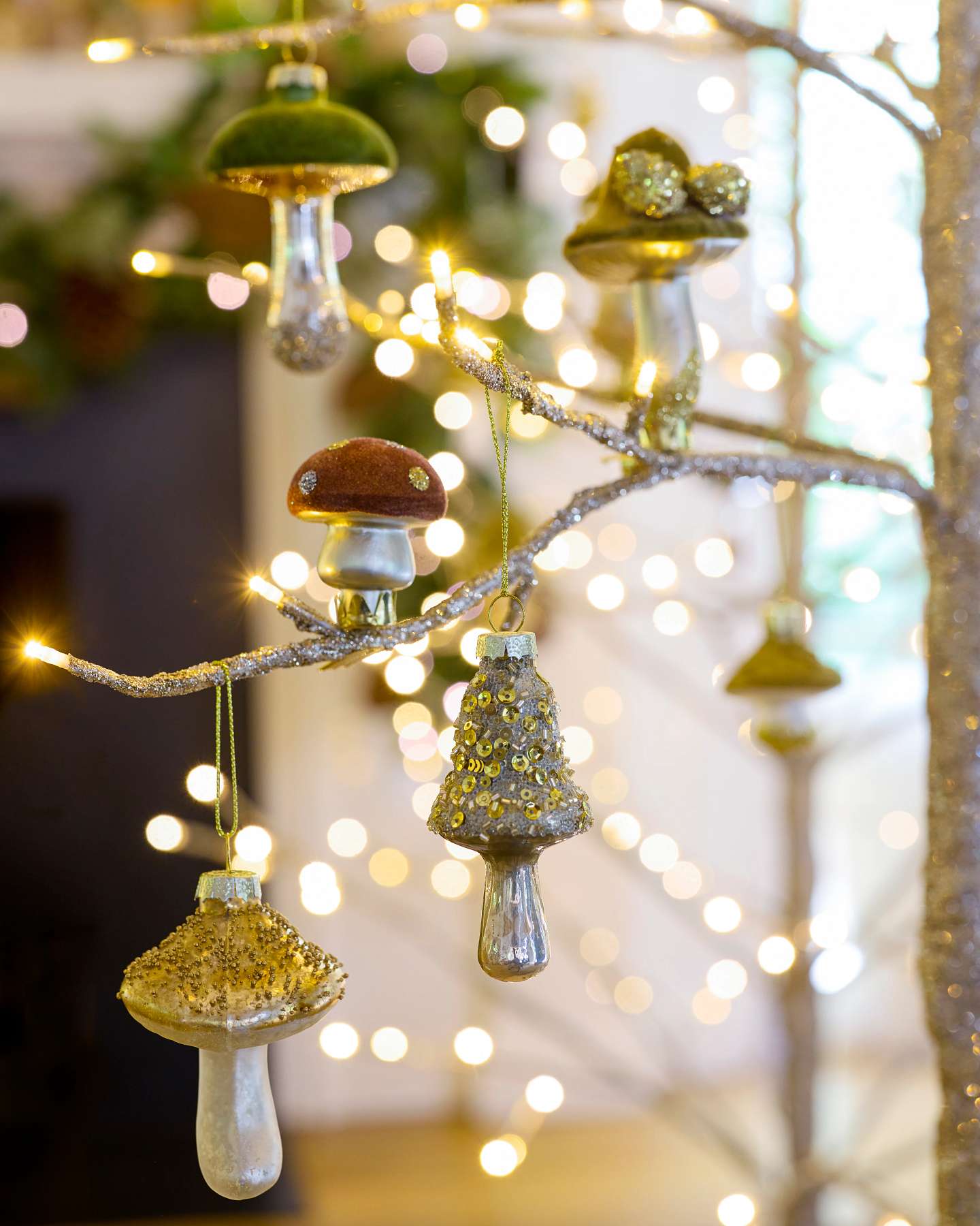 Whimsical Mushroom and Tree Glass Ornaments — Ornament Christmas Tree