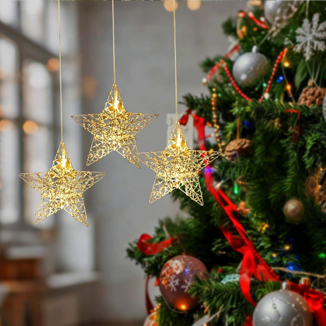 Traditional Star Accent — Christmas Fairy Lights Wall
