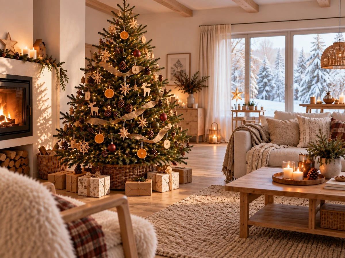 Weihnachtsbaum natürlich dekorieren: Ideen mit Naturmaterialien | Floristik24