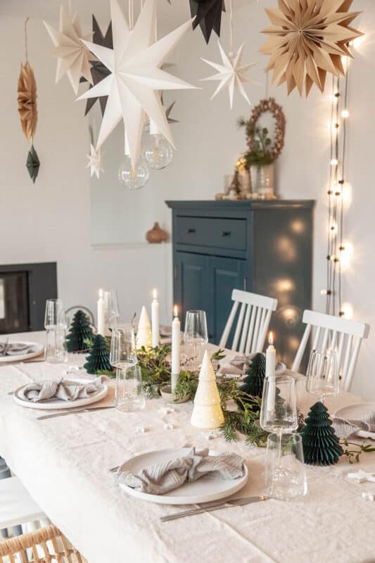 Festive Elegance: A Formal Christmas Table Setting — Christmas Dessert Table