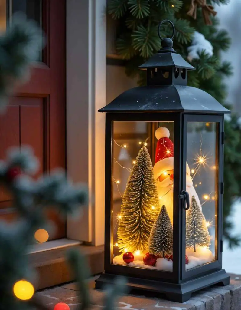 Light Up Porch Steps with a Festive Lantern Vignette Light Up Porch Steps with a Festive Lantern Vignette — Simple Christmas Outdoor Decor