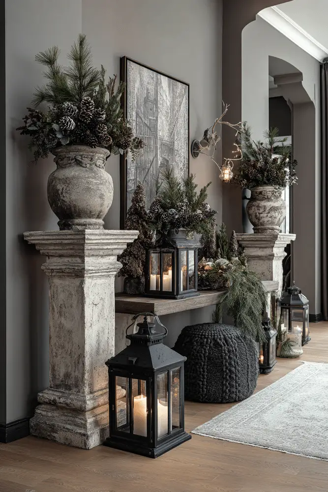 Traditional Visual Idea — Christmas Entryway Decor
