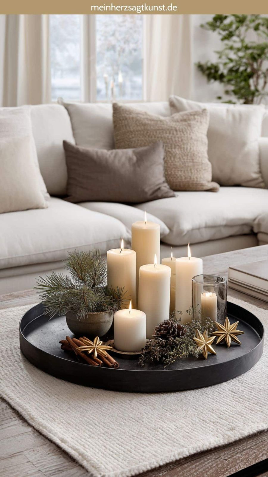 Weihnachtsdeko für Ihr Wohnzimmer: 9 wunderschöne Ideen - Mein Herz sagt Kunst