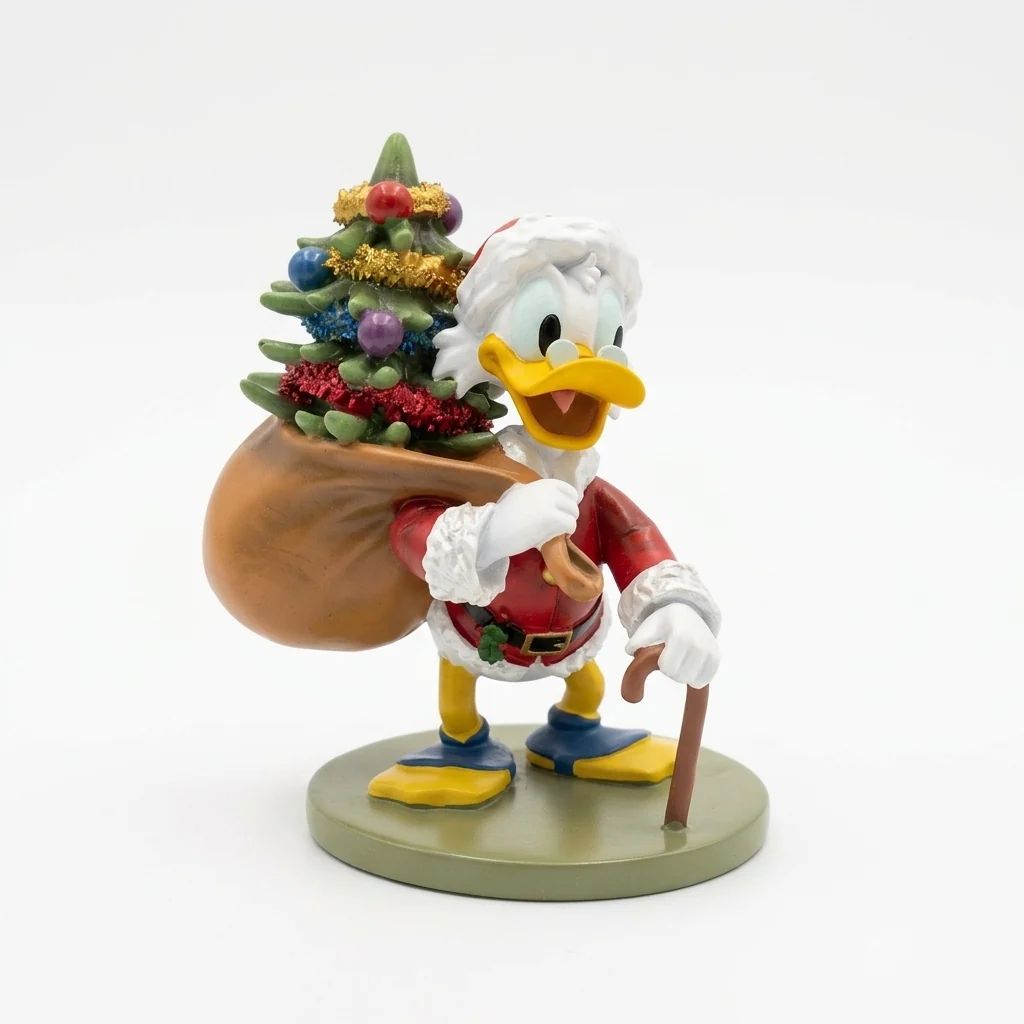 Scrooge McDuck with Christmas Tree Figurine — Disney Christmas Tree
