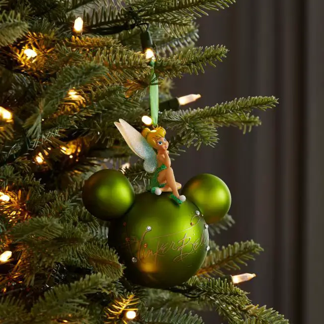 Tinkerbell Tops a Mickey Mouse Bauble — Disney Christmas Tree