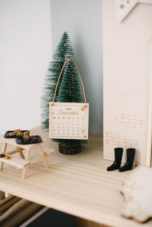 Miniature Christmas Village on a Classroom Shelf Miniature Christmas Village on a Classroom Shelf — Christmas Classroom Decor