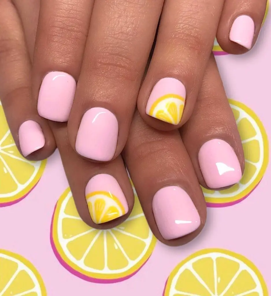 Visual Idea — The Nails Have A Glossy Finish Visual Idea — The Nails Have A Glossy Finish — pineapple nails ideas 2027